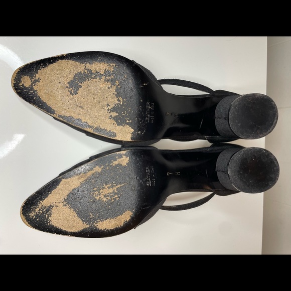 Vintage YSL Yves Saint Laurent Strappy Heel Sandals Size 7 Made In Italy - Picture 9 of 12
